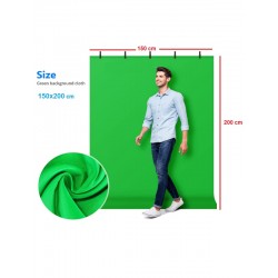 Chromakey-green Screen- Greenbox Yeşil Fon Perde 1.5x2 metre