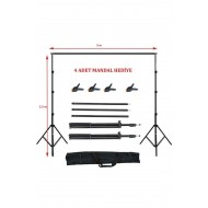 2,5x3 Metre Taşınabilir Fon Standı