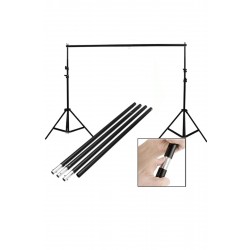 2x2 metre Fon Çekim Standı Ürün Ve Video Çekim Için Fon Perde Standı 2x2 metre Fon Çekim Standı Ürün Ve Video Çekim Için Fon Perde Standı