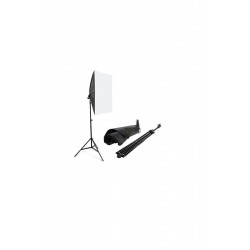 3 Duylu Softbox +2m Işık Ayağı + 3x40 Wat Led Lamba (10800 Lümen) 3 Duylu Softbox +2m Işık Ayağı + 3x40 Wat Led Lamba (10800 Lümen)