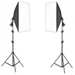 5 Duylu Softbox (2 Adet) + 2 M Işık Ayağı +10 Adet 20 Wat Led Lamba (toplam 18 000 Lümen)