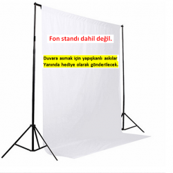 white Screen beyaz  Fon Perde ( 1.5x2m)