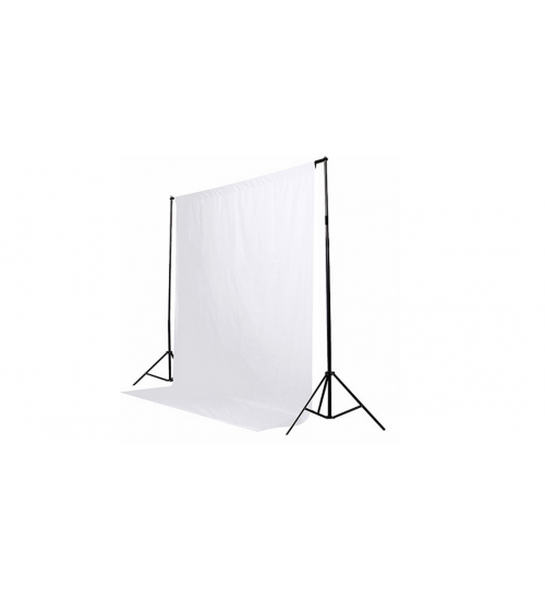 white Screen beyaz  Fon Perde ( 2x3m) + fon standı