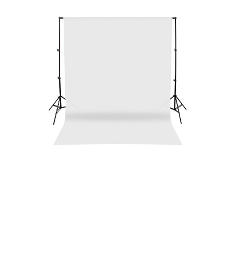 white Screen beyaz  Fon Perde ( 2x3m) + fon standı