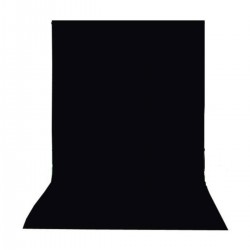 Black Screen-siyah Fon Perde (1.5x3m)- % 100 Pamuk