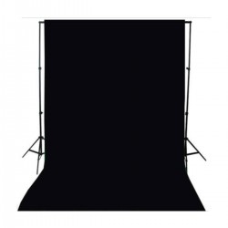 Black Screen-siyah Fon Perde (3x6m) +fon Standı