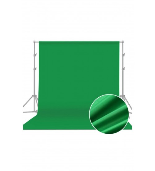 Chromakey 3x6 M Green Screen Yeşil Fon Perde - Profesyonel Fotoğraf Video Montaj Ekipmanı (greenbox)