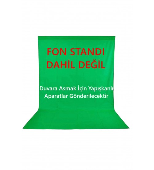 Chromakey Green Screen Greenbox Yeşil Fon 150x200 Cm Fotoğraf Stüdyosu Youtube Tiktok Için Arkaplan