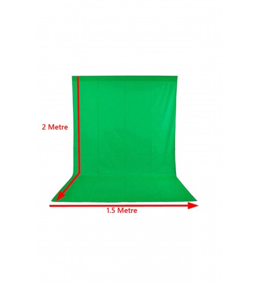 Chromakey Green Screen Greenbox Yeşil Fon 150x200 Cm Fotoğraf Stüdyosu Youtube Tiktok Için Arkaplan