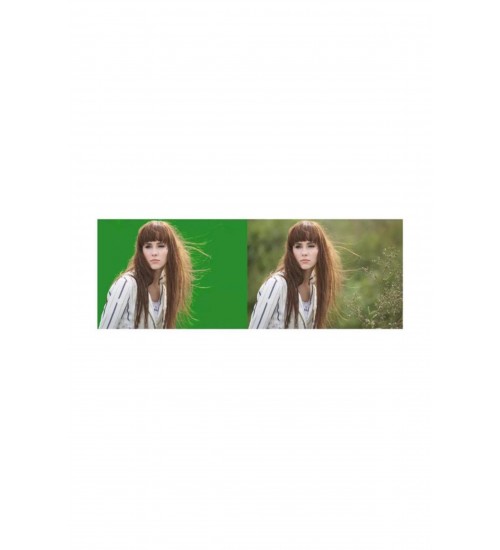 Chromakey-green Screen- Greenbox Yeşil Fon Perde(1.5x3 M)