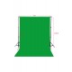 Chromakey Green Screen Greenbox Yeşil Fon Perde(2 X4m)+fon Standı