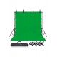 Chromakey Green Screen Greenbox Yeşil Fon Perde(2 X4m)+fon Standı