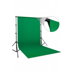 Chromakey - Green Screen - Greenbox Yeşil Fon Perde (2x2 M) + Fon Standı Chromakey - Green Screen - Greenbox Yeşil Fon Perde (2x2 M) + Fon Standı