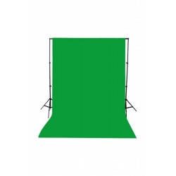 Chromakey-green Screen- Greenbox Yeşil Fon Perde(3x6 M) + Fon Standı 3x6yesılf