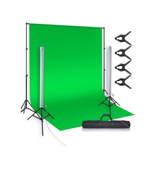 Chromakey Green Screen Greenbox Yeşil Fon Perde Çekim Seti