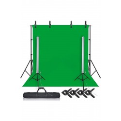 Chromakey Green Screen Greenbox Yeşil Fon Perde Çekim Seti Chromakey Green Screen Greenbox Yeşil Fon Perde Çekim Seti