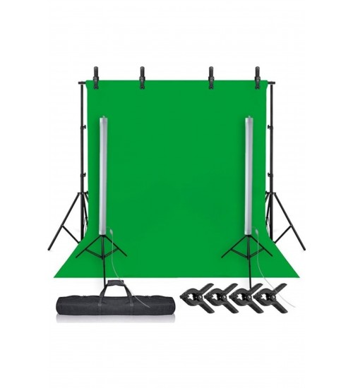 Chromakey Green Screen Greenbox Yeşil Fon Perde Çekim Seti