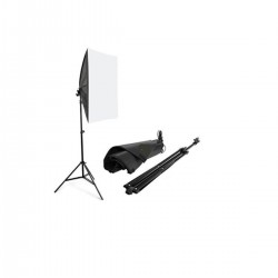 Softbox Sabit Işık Seti 50x70 Cm- 105 Wat (500 Wat Çıkış Gücü)+2m Işık Ayağı Softbox Sabit Işık Seti 50x70 Cm- 105 Wat (500 Wat Çıkış Gücü)+2m Işık Ayağı