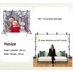 Fon Standı Background Stand 200x200 Cm + 4 Mandal