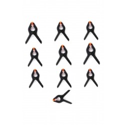 Fon Tutucu Mandal Perde Tutucu Mandal Clamp Kıskaç (10 Adet)