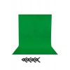 Green Screen Yeşil Fon Perde Chromakey Greenbox (2x4m)+4 Adet Mandal