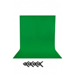 Green Screen Yeşil Fon Perde Chromakey Greenbox (2x4m)+4 Adet Mandal