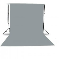 Gri Fon Perde Sistemi (2x3m) Ayaklı Makara Zincirli