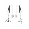 Ikili Softbox Seti  50x70cm Lambalı Toplam 9000 Lümen