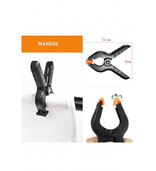 Mandal-clamp - Fon Perde Tutucu ( 4 Adet )