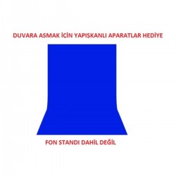 Mavi Fon Perde 3 x 4 mt