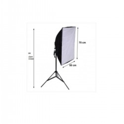 Softbox Sabit Işık Seti 50x70 cm 50 Wat 500 Wat Çıkış Gücü Softbox Sabit Işık Seti 50x70 cm 50 Wat 500 Wat Çıkış Gücü