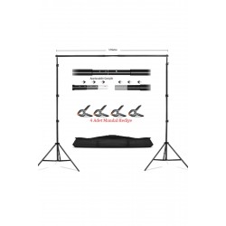 Taşınabilir 2,5x3 Metre Fon Standı