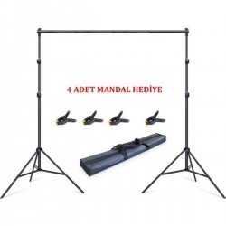 Taşınabilir 2x3 Metre Fon Standı