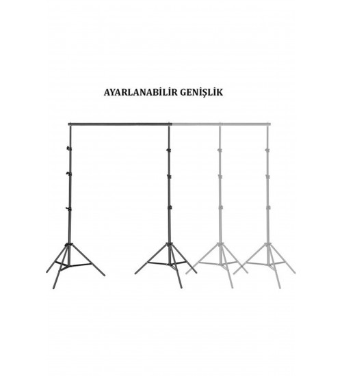 Taşınabilir 2x3 Metre Fon Standı