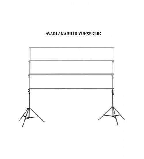 Taşınabilir 2x3 Metre Fon Standı