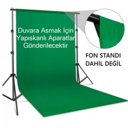 Chromakey Green Screen Greenbox Yeşil Fon 300x400 Cm Fotoğraf Stüdyosu Youtube Tiktok Için Arkaplan