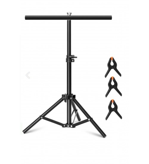100*200cm T Stand Bar Fon Perde PVC Background Backdrop Çekim Standı T-Shape