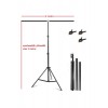 200*200cm T Stand Bar Fon Perde PVC Background Backdrop Çekim Standı T-Shape 2x2m
