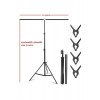 T-şeklinde arka plan destek seti, 1.5x2 m stüdyo, fotoğraf, video için taşınabilir fon standı