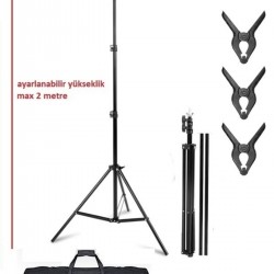 T-şeklinde arka plan destek seti, 100X200 cm stüdyo, fotoğraf, video için taşınabilir fon standı