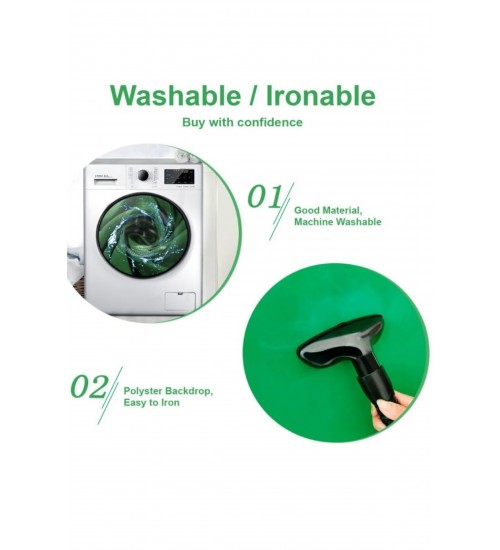 Yeşil Ekran Arka Plan Standı ,oyun,Fotoğraf , Stream, Chroma Key 1.5 x2M GreenScreen Backdrop Kiti