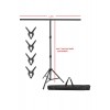 150*200cm T Stand Bar Fon Perde Pvc Tutucu Background Backdrop Çekim Standı T-shape