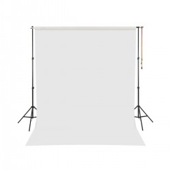 Beyaz Fon Perde  200x250cm AYAKLI MAKARA ZİNCİRLİ ürün çekimi,vesikalık,white screen