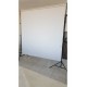 Beyaz Fon Perde  200x250cm AYAKLI MAKARA ZİNCİRLİ ürün çekimi,vesikalık,white screen