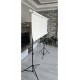 Beyaz Fon Perde  150x250 cm AYAKLI MAKARA ZİNCİRLİ ürün çekimi,vesikalık,white screen