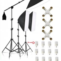 4 duy Ürün çekimi Reklam Stüdyo Youtube Vlog Tiktok Canlı Yayın için 50x70cm Softbox sabit şık Seti