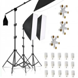 5 duy Ürün çekimi Reklam Stüdyo Youtube Vlog Tiktok Canlı Yayın için 50x70cm Softbox sabit şık Seti