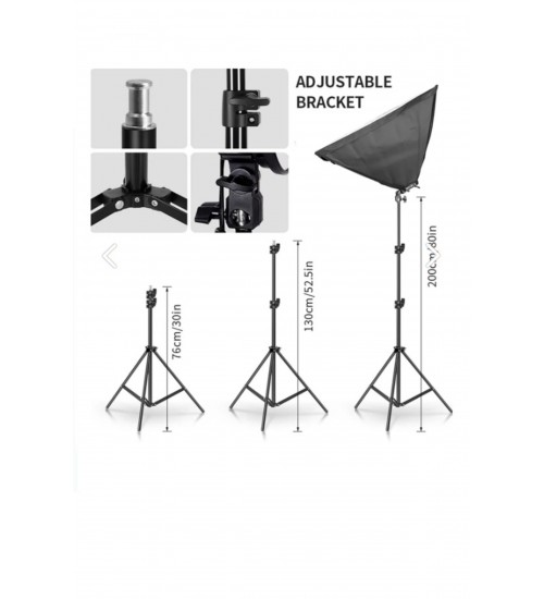Ürün çekimi Reklam Moda Stüdyo Youtube Vlog Tiktok Canlı Yayın için 50x70cm Softbox sabit şık Seti