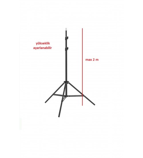 2 metre ışık ayağı light stand ULTRA DAYANIKLI GENİŞ AÇILI