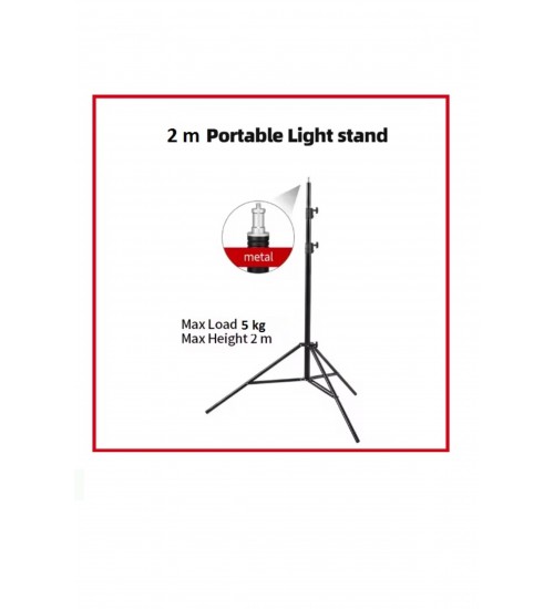 2 metre ışık ayağı light stand ULTRA DAYANIKLI GENİŞ AÇILI